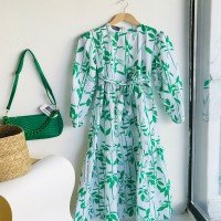 END Twisted Leaf Dress - green