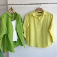 BD Classic Bat Sleeve Collar Shirt - Yellow