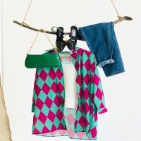 Fx Diamond Pattern Digital Shirt - Fuchsia