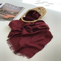 BH Fendi Imported Shawl - Claret Red