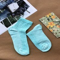 PL Women's Booties Socks - Aqua Green