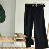 BT Belted High Waist Trousers - Black