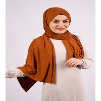 Three Bands Combed Shawl - Orange