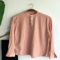 Half Pat Long Sleeve Shirt - Orange