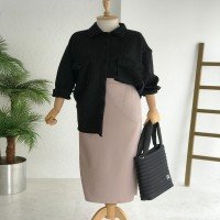 Pencil Skirt - Mink