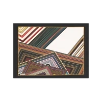 Aker Scarf Black Women Geometric Patterned Polyester Scarf