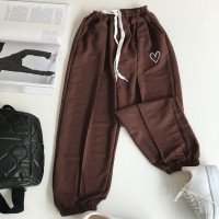 LCN Heart Detail Sweatpants -   Acı Kahve