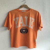 Yale Print Tshirt -Orange