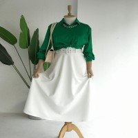GMZ Mevlana Belt Skirt - White