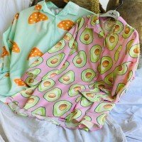 HA Avocado Patterned Shirt