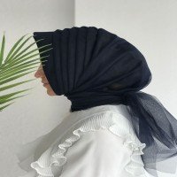 BH Ready Made Hayal Tulle Turban - Black