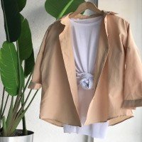 BD Classic Bat Sleeve Collar Shirt - Creme