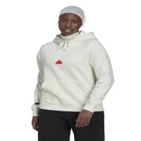 adidas Women's Hoodie Hoodie White Sweatshirt HM2852 W NEW OVSZ HDY