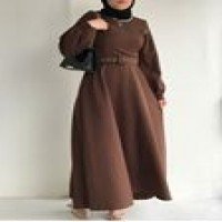 AG Belted Mevlana Dress - Brown