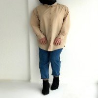 BT Stone Pointed Collar Shirt - Camel