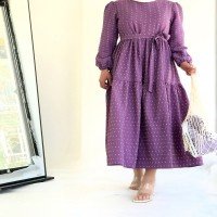 EDR Pıtpıt Pattern Dress - Purple