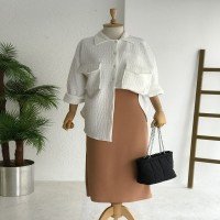 Pencil Skirt - Camel