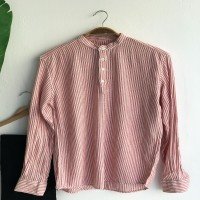 Half Pat Long Sleeve Shirt - Red