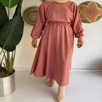 HBS Mevlana Dress - Powder