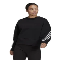 adidas Crew Neck Black Women's Sweatshirt H67036 W FI 3S CREW