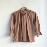 QF Elastic Sleeve Tunic Shirt - Camel