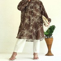 BT Kilim Pattern Digital Shirt - Brown