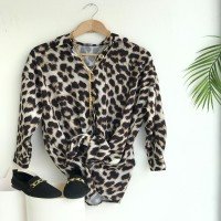 Fx Leopard Printed Digital Shirt - Black
