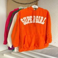 ABS Supergirl Plush Sweat - Orange