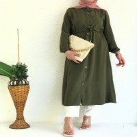 AG Ayrobin Buttoned Tunic - Haki