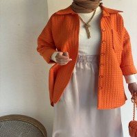 TBL Quilted Jacket - Orange