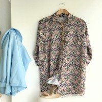 BT Marbling Pattern Digital Shirt - Powder