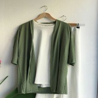 VT Plain Kimono - Haki