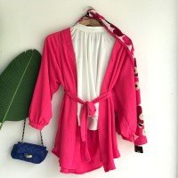 NS Plain Kimono - Fuchsia