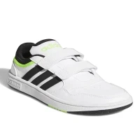 adidas Green - White - Black Boys Walking Shoes GW0435 HOOPS 3.0 CF C