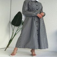 لباس دکمه دار AG Mini Houndstooth - مشکی