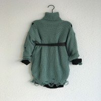 تونیک یقه اسکی پاره شده TLG - سبز نعنایی