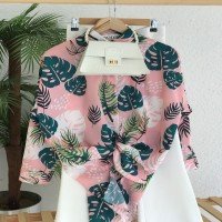 پیراهن دیجیتال چاپ شده Fx Tropical - پودری