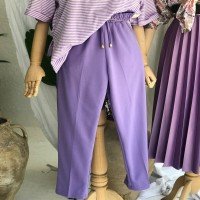 Pantalon carotte - Violet