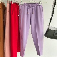 Pantalon carotte - Lilas