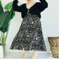 Jupe Velours Motif Python