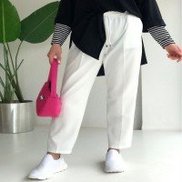 Pantalon carotte - Blanc