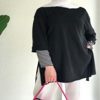 Tshirt basique uni - Noir
