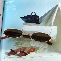 Lunettes Ovales ŞT Star -  Marron