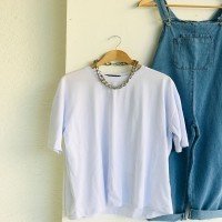 T-shirt oversize uni ADS - Blanc