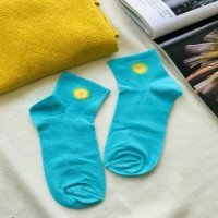 Chaussettes motif citron MRD - Bleu