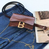Sac banane et bandoulière - Marron