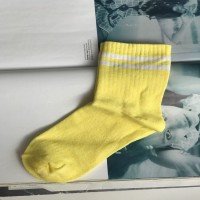 Chaussettes rayées SPT College -   Jaune