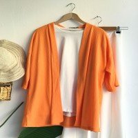 Kimono uni VT - ORANGE