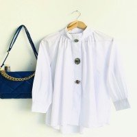 Chemise boutonnée devant SG - Blanc