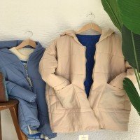 Manteau ES Deux Poches Oversize - Taş